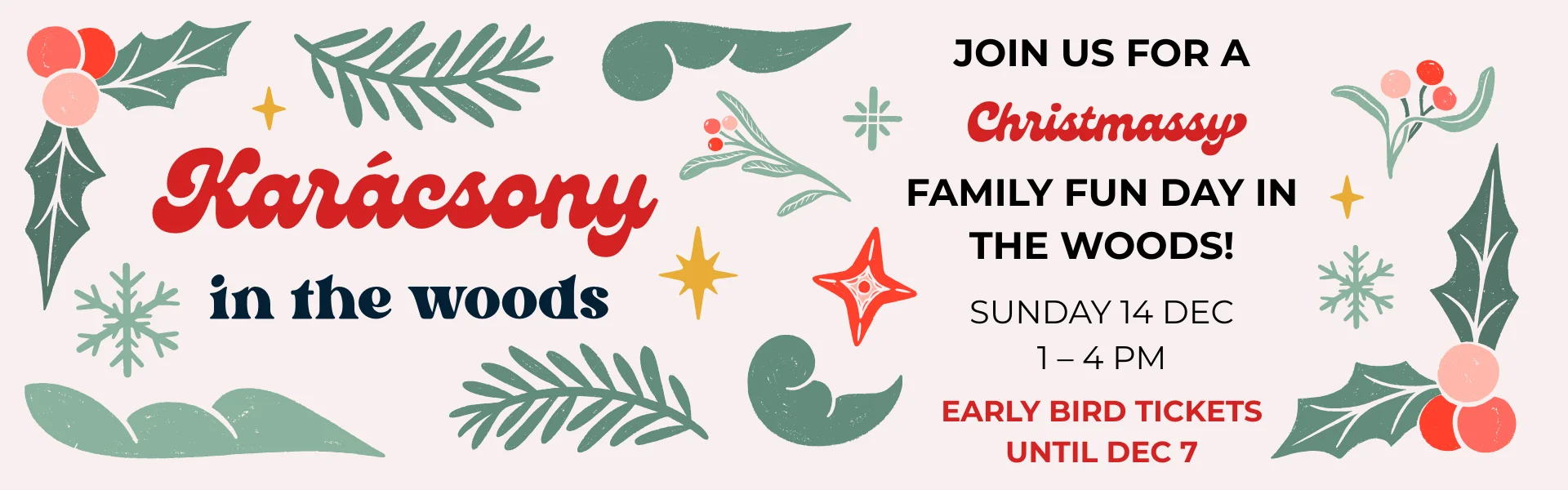 Christmas in the woods event